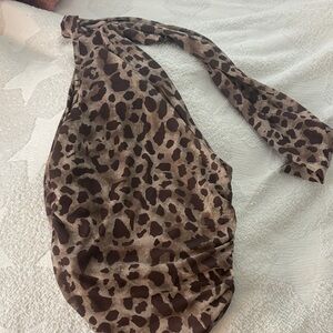 Leopard Print Halter Top